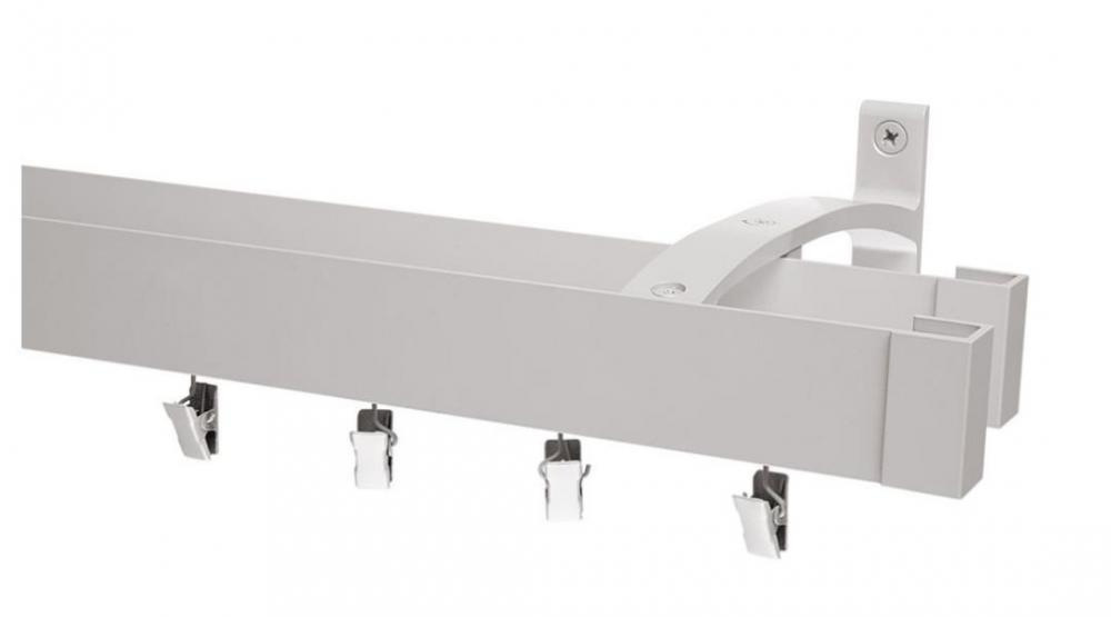 Garnýže MODERN dvouřadá - na stěnu - odstín INOX