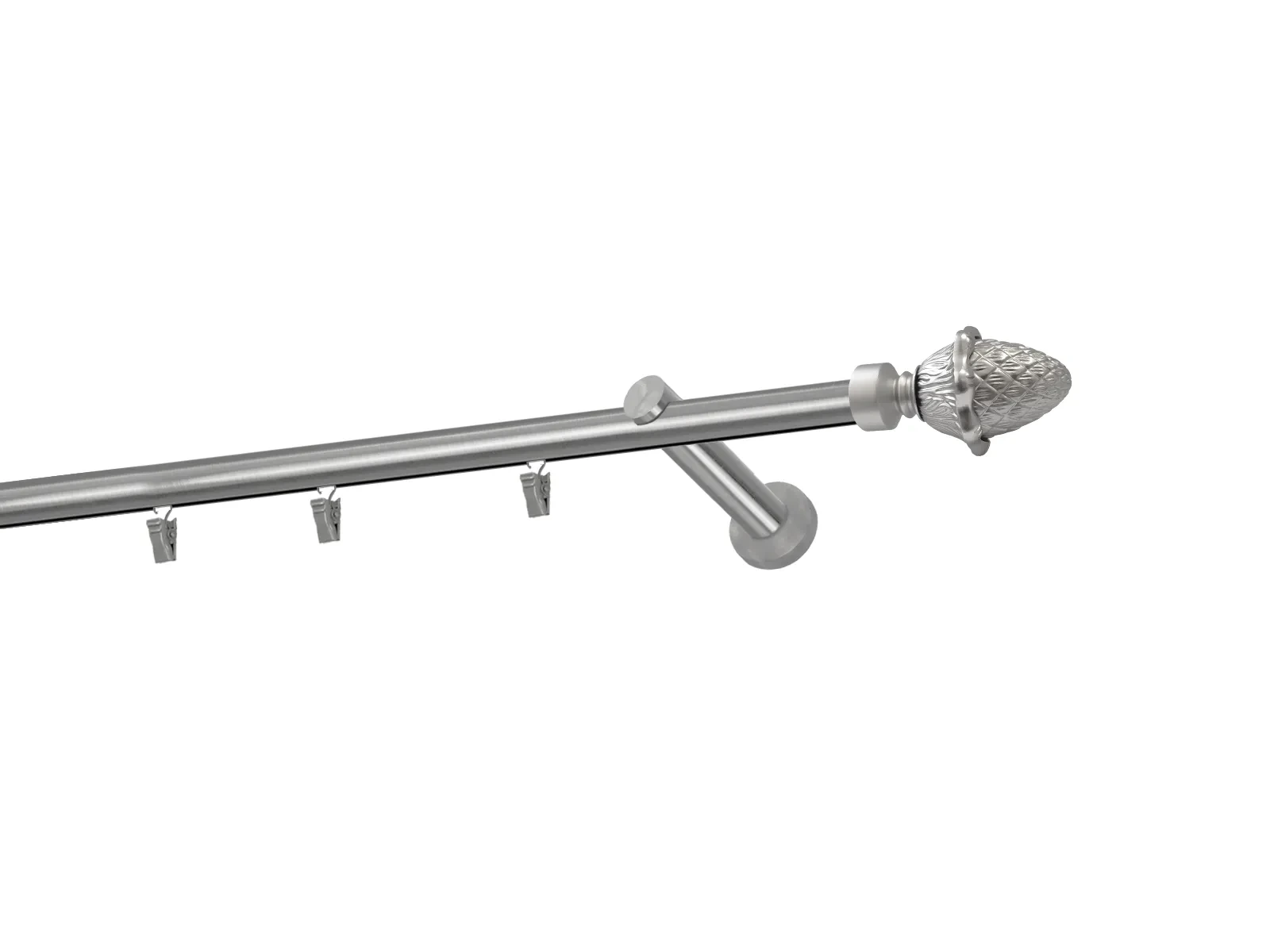 Garniža 19mm - drážková tyč - 1rad - ŽALUĎ - satin