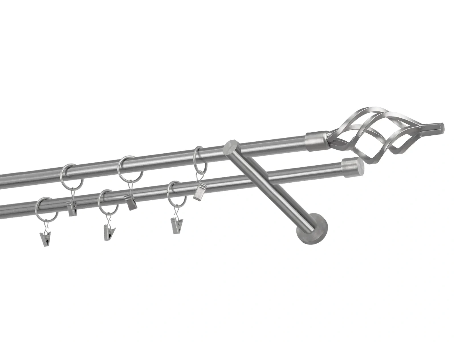 Garnýže 16x16mm - dvouřadá - KOULE AZUR - satin