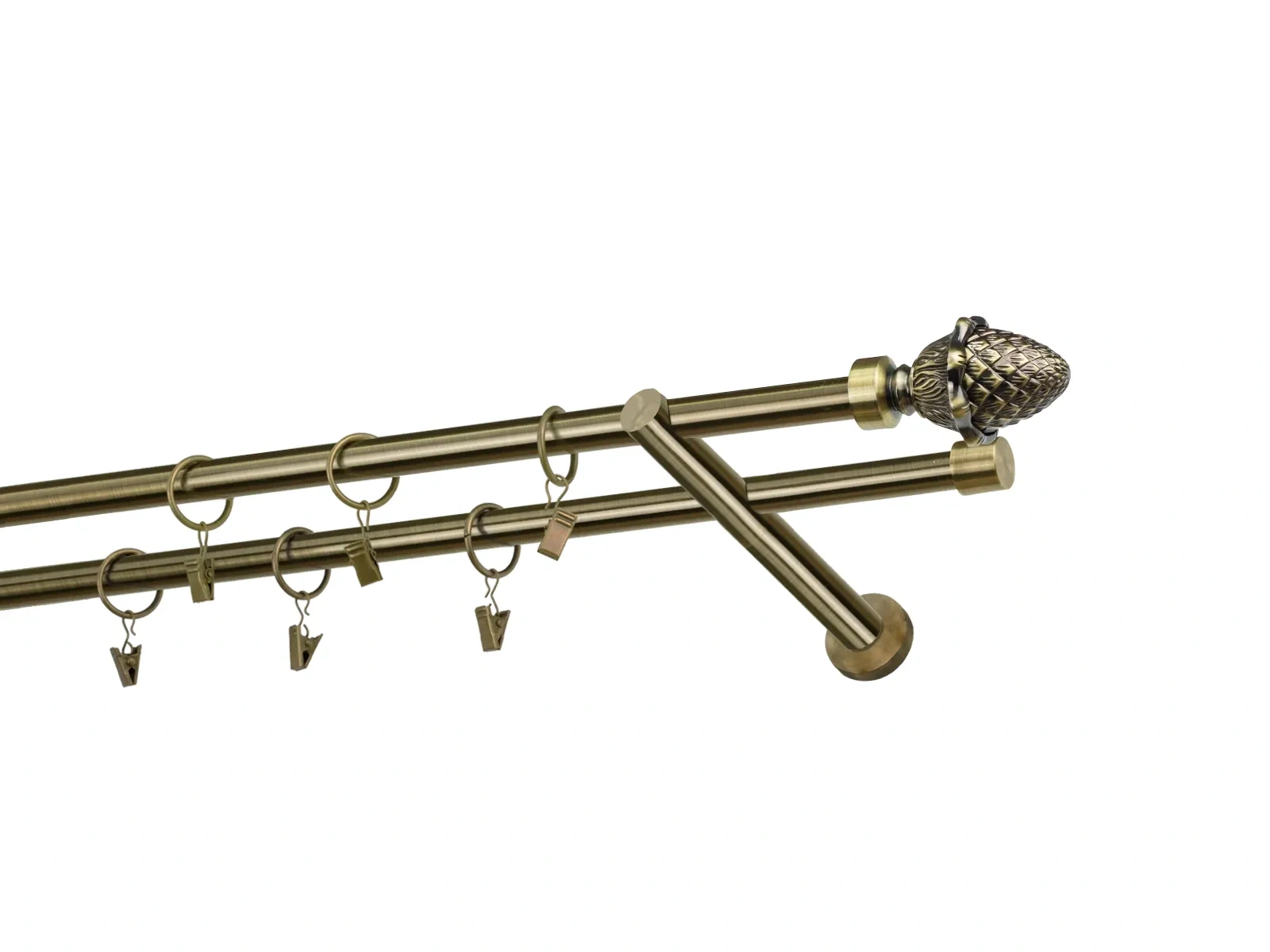 Garnýže 16x16mm - dvouřadá - ŽALUD - antik