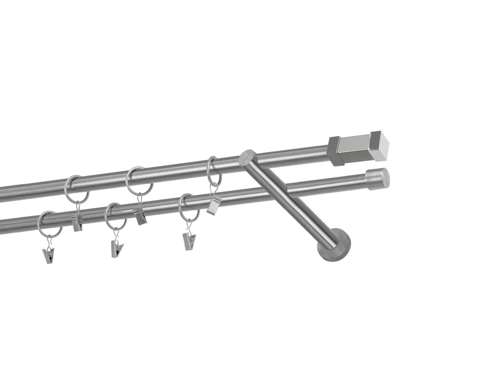 Garnýže 16x16mm - dvouřadá - QUADRO - satin