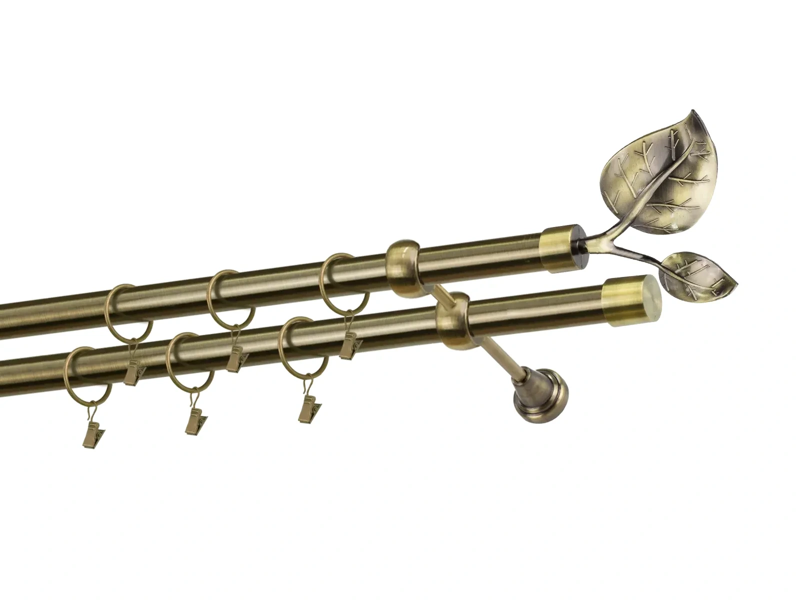 Garnýže 25x25mm - dvouřadá - LIST VELIKÝ - antik