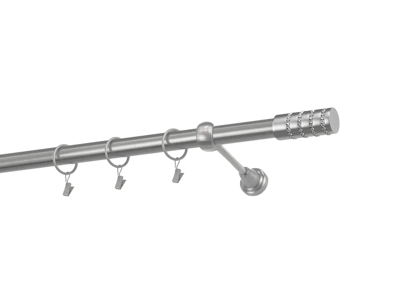 Garnýže 25mm - jednořadá - CYLINDR CRYSTAL - satin