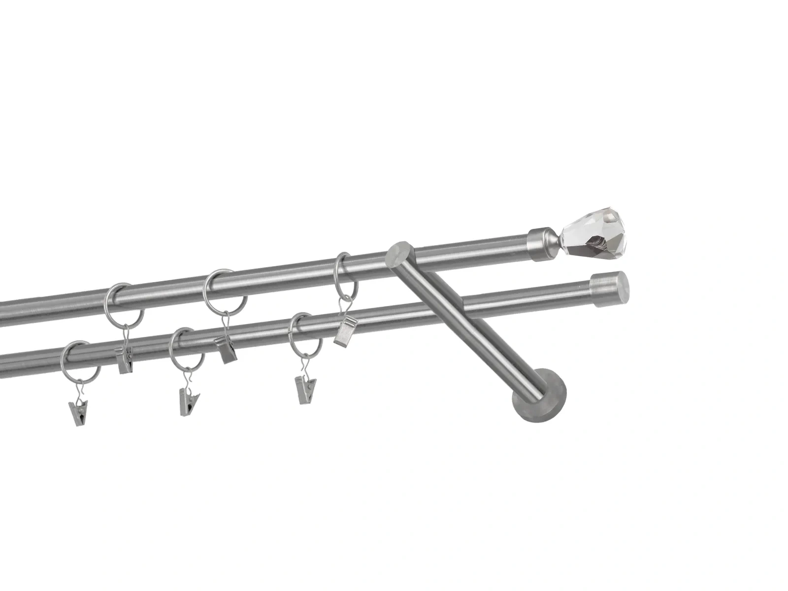 Garnýže 16x16mm - dvouřadá - CRYSTAL CONE - satin