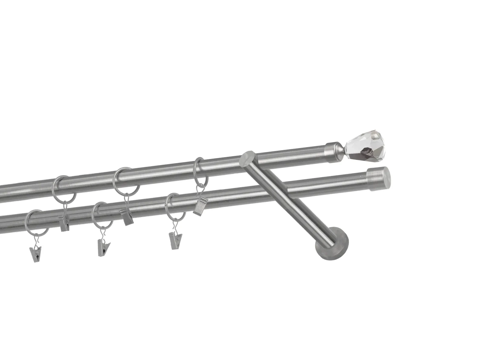 Garnýže 19x19mm - dvouřadá - CRYSTAL CONE - satin