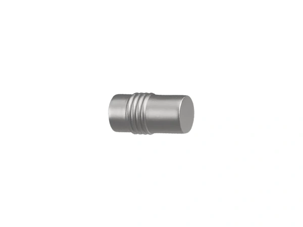 Garniža 19x19mm - drážková tyč - 2rady - CYLINDR - satin 2