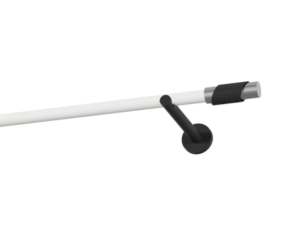 Garnýž 19mm obyčejná tyč - 1řada - PARIS - bílo černá 1