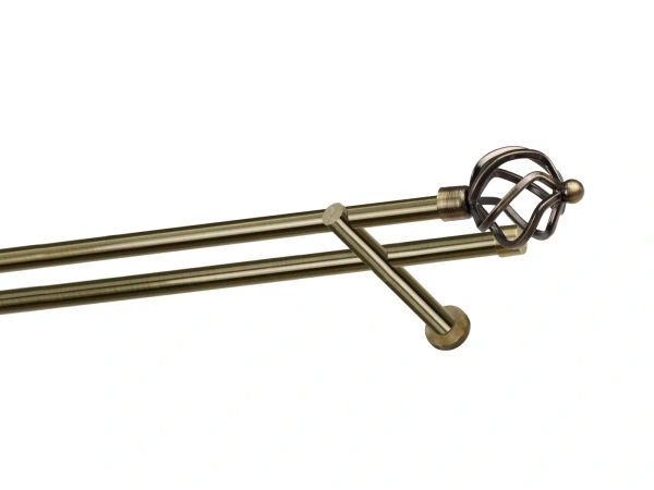 Garnýže 19x19mm - dvouřadá - SPIRAL - antik 1