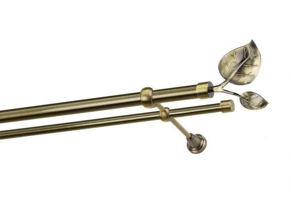 Garnýže 25x16mm - dvouřadá - LIST VELIKÝ antik 1