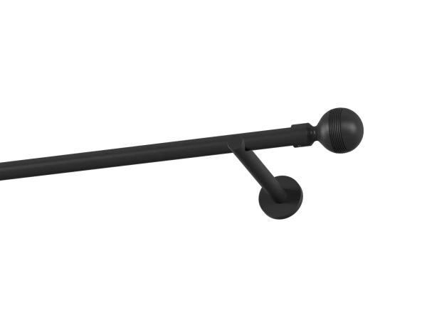 Garnýž 19mm obyčejná tyč - 1řada - GABI - černá 1