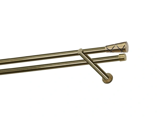 Garnýže 19x19mm - dvouřadá - TRAPEZIUM - antik 1