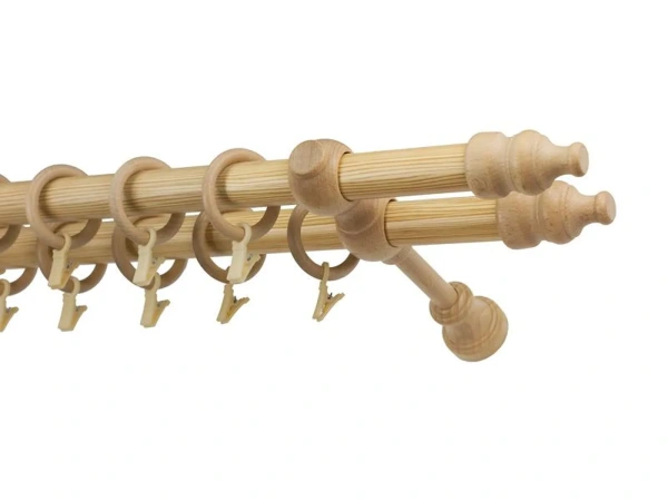 Garnýže dřevěná 28x28mm dvouřadá - BOROVICE