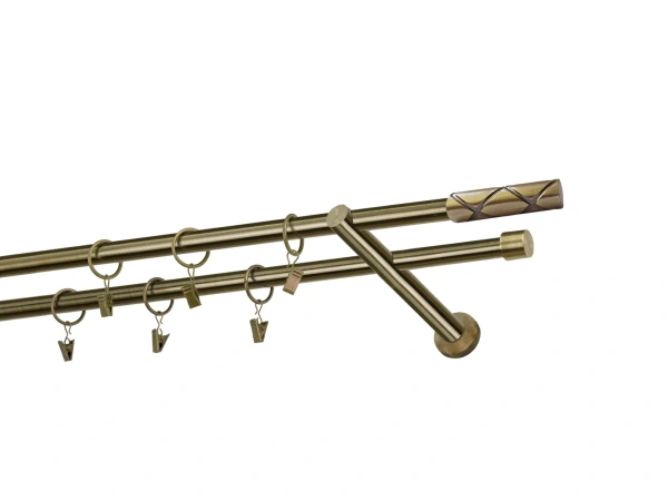 Garnýže 16x16mm - dvouřadá - COKOL - antik