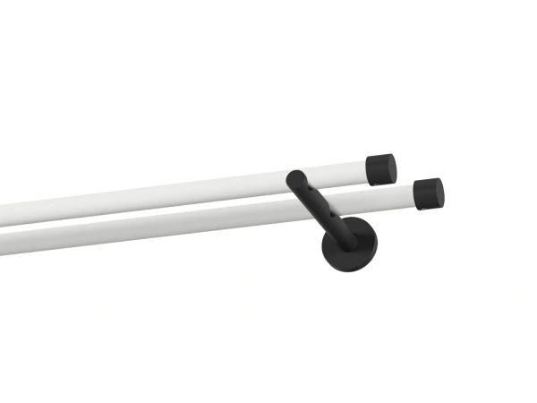 Garnýž 19x19mm obyčejná tyč - 2řada - PULLO - bílo černá 1