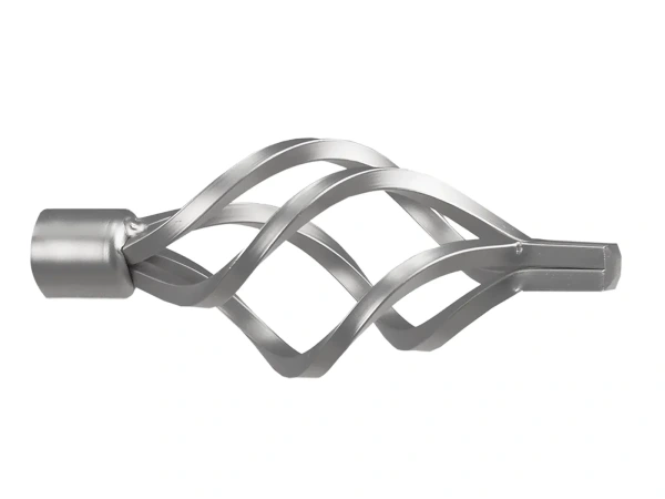 Garnýže 19mm - jednořadá - KOULE AZUR - satin 2