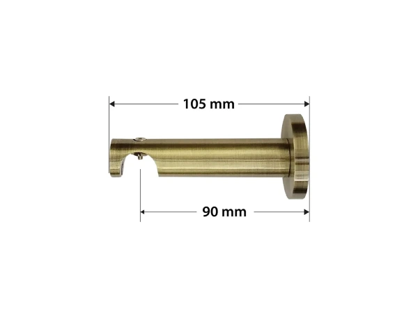 Garniža 19mm - drážková tyč - 1rad - GUĽA CRYSTAL - antik 3