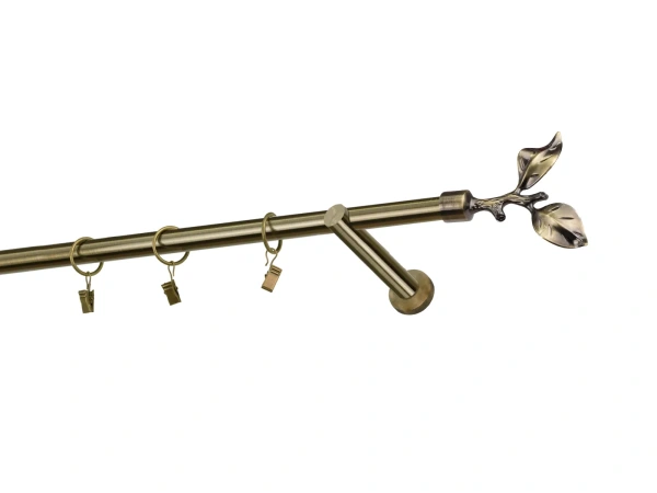 Garnýže 19mm - jednořadá - LIST ROSE - antik