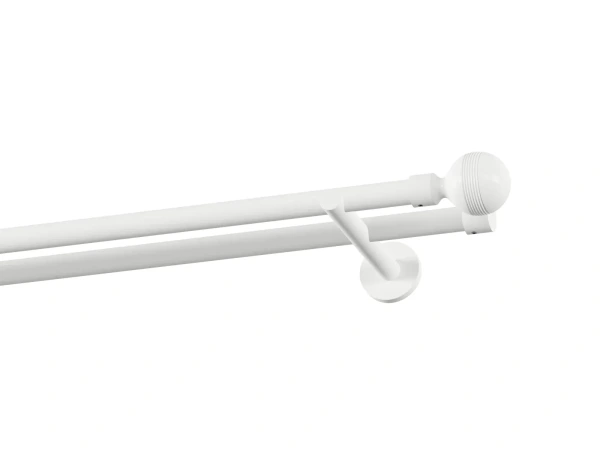 Garnýž 19x19mm obyčejná tyč - 2řada - GABI - bílá 1