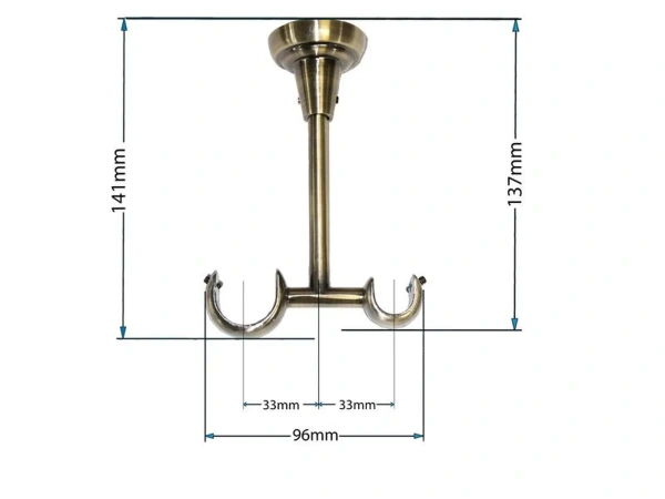 Garnýže 25x16mm - dvouřadá - PULLO - antik 4