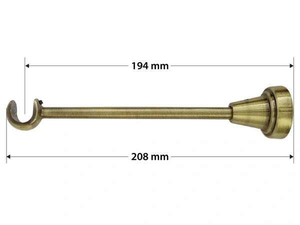 Garnýže 16mm - jednořadá - LIST ROSE - antik 4