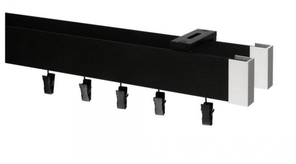 Garnýže MODERN dvouřadá - do stropu - odstín ČERNÁ