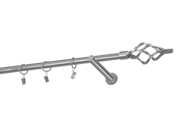 Garnýže 19mm - jednořadá - KOULE AZUR - satin