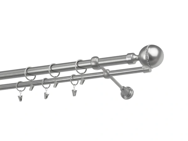 Garnýže 25x16mm - dvouřadá - KALISTO CRYSTAL - satin