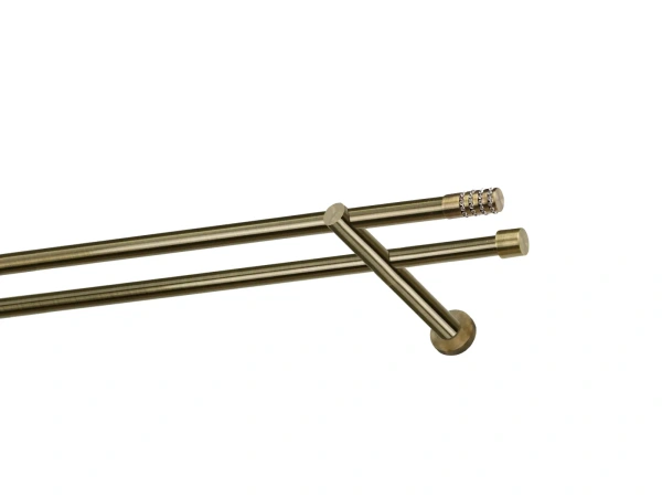 Garnýže 16x16mm - dvouřadá - CYLINDR CRYSTAL - antik 1