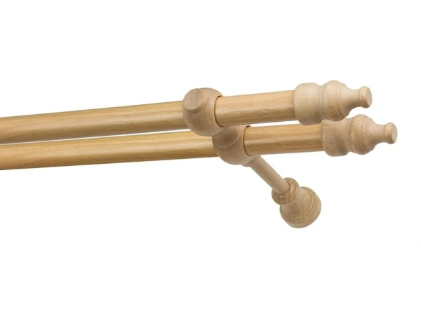 Garnýže dřevěná 28x28mm dvouřadá - BUK 1