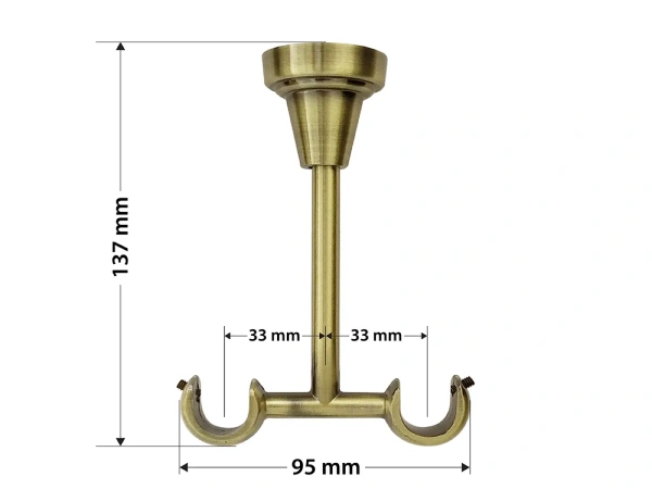 Garnýže 19x19mm - dvouřadá - VERONA - antik 5