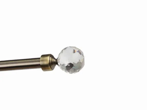 Garnýže 25x25mm - dvouřadá - KOULE CRYSTAL - antik 3