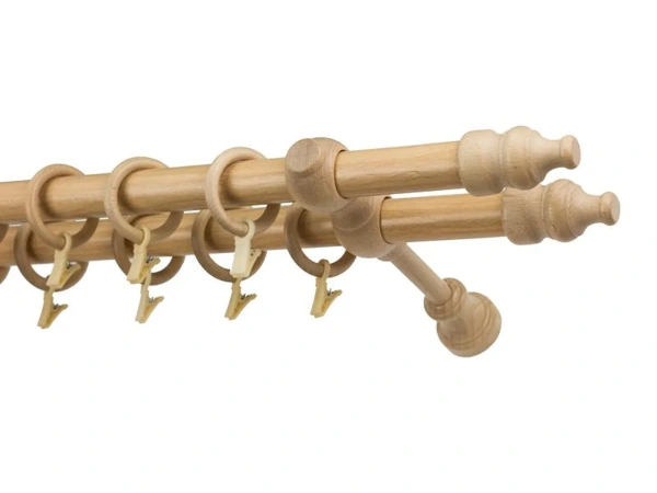 Garnýže dřevěná 28x28mm dvouřadá - BUK