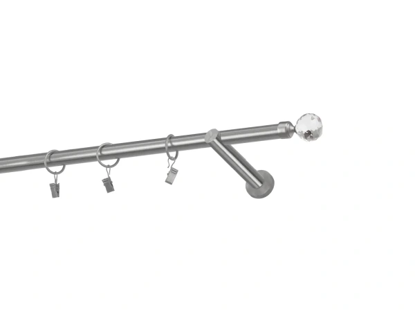 Garnýže 19mm - jednořadá - KOULE CRYSTAL - satin