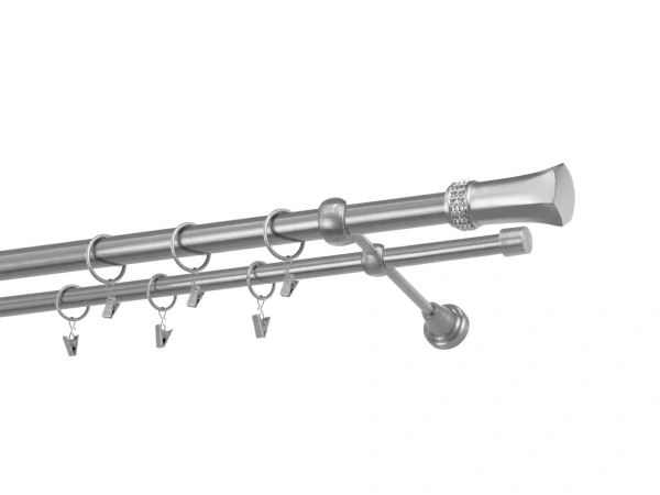 Garnýže 25x16mm - dvouřadá - PLUTON CRYSTAL - satin