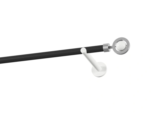 Garnýž 19mm obyčejná tyč - 1řada - SFERA - černo bílá 1