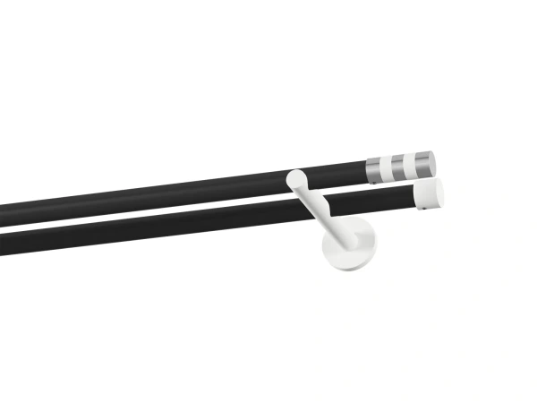 Garnýž 19x19mm obyčejná tyč - 2řada - VALEC - černo bílá 1