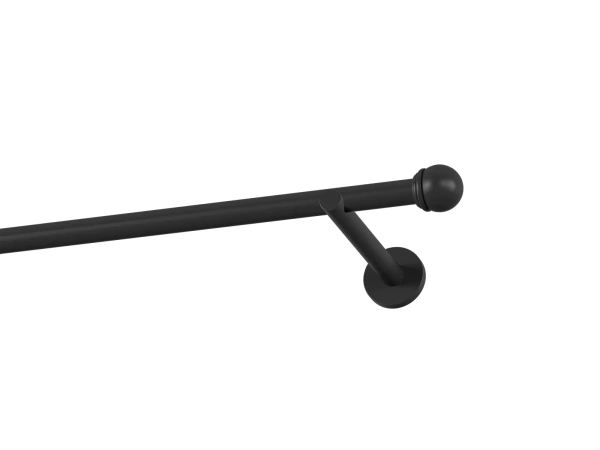 Garnýž 19mm obyčejná tyč - 1řada - TODI MAX - černá 1