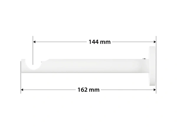 Garnýž 19mm obyčejná tyč - 1řada - TECHNO - černo bílá 3