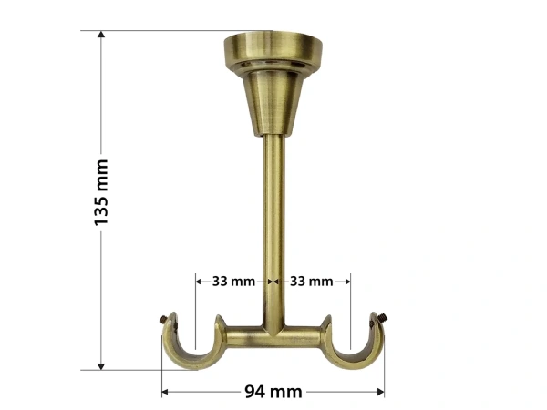 Garnýže 16x16mm - dvouřadá - ŽALUD - antik 5