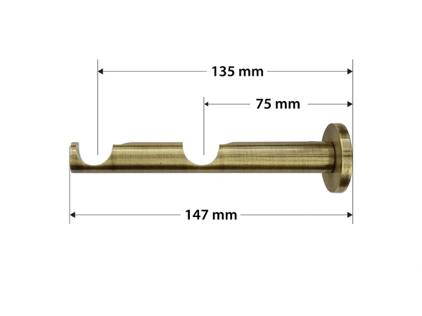 Garnýže 19x19mm - dvouřadá - ODEON - antik 3