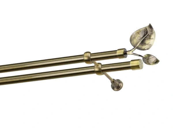 Garnýže 25x25mm - dvouřadá - LIST VELIKÝ  - antik 1