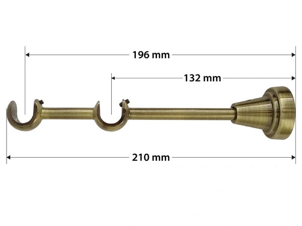 Garnýže 16x16mm - dvouřadá - PIZA - antik 4