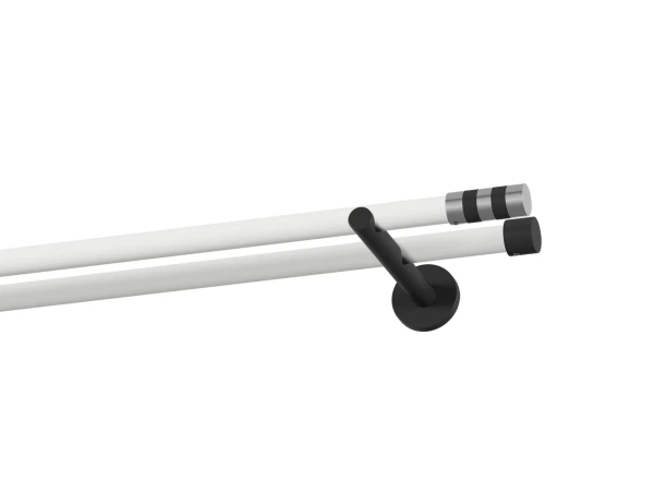 Garnýž 19x19mm obyčejná tyč - 2řada - VALEC - bílo černá 1