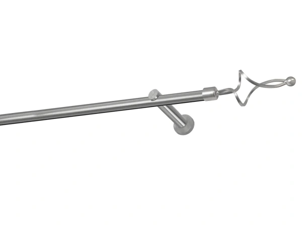 Garniža 19mm - drážková tyč - 1rad - FALIST - satin 1