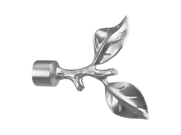 Garniža 19x19mm - drážková tyč - 2rady - LIST ROSE - satin 2