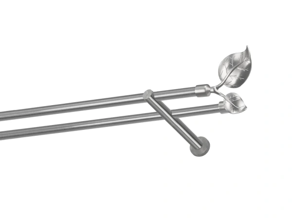 Garnýže 16x16mm - dvouřadá - LIST VELIKY - satin 1