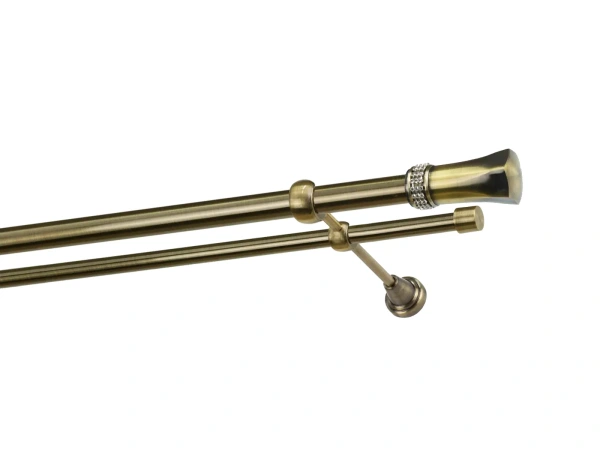 Garnýže 25x16mm - dvouřadá - PLUTON CRYSTAL - antik 1