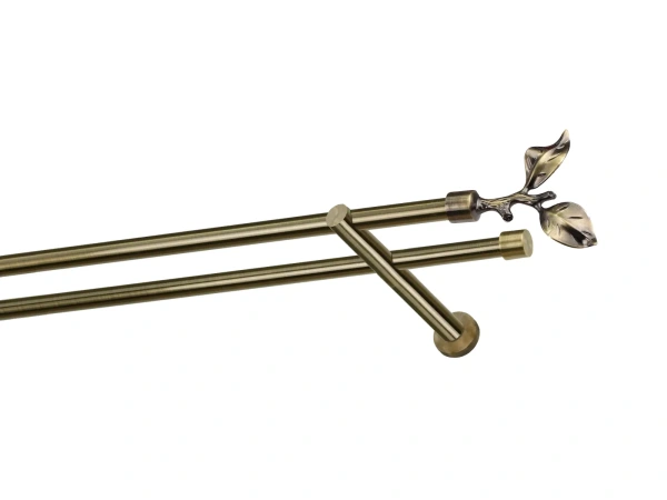 Garnýže 16x16mm - dvouřadá - LIST ROSE - antik 1