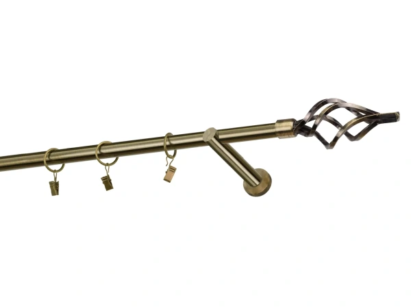 Garnýže 19mm - jednořadá - KOULE AZUR - antik