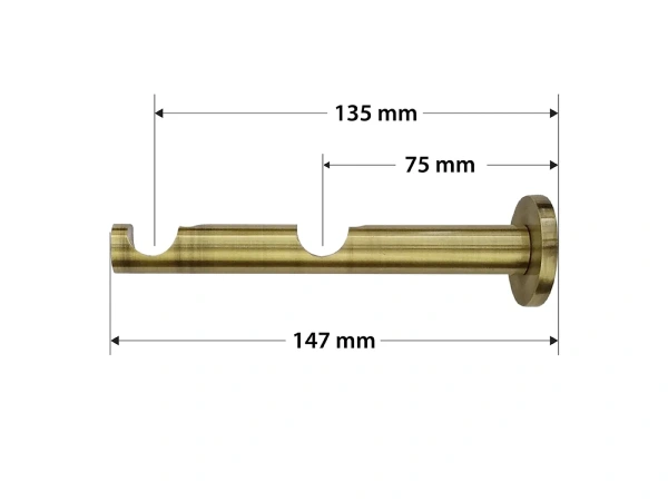 Garnýže 16x16mm - dvouřadá - LIST ROSE - antik 3
